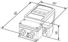 Measurements ..Bin-P-CT sensor: L × W × H = 187 × 107 × 66 mm