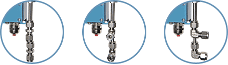 ..Cos-P-OCT variations of clamping ring connections on stainless steel tubes