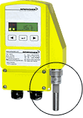 ExPro-B.. sensors mounted for room measurement on ExBin-D transmitter