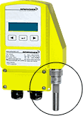 ExPro-C.. sensor mounted for room measurement on ExCos-D transmitter