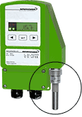 InPro-B.. sensors mounted for room measurement on InBin-D transmitter