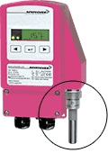 ExPro-B.. sensors mounted for room measurement on ExBin-D transmitter